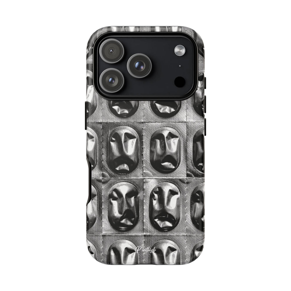 Metallic Mask Grid Tough Case