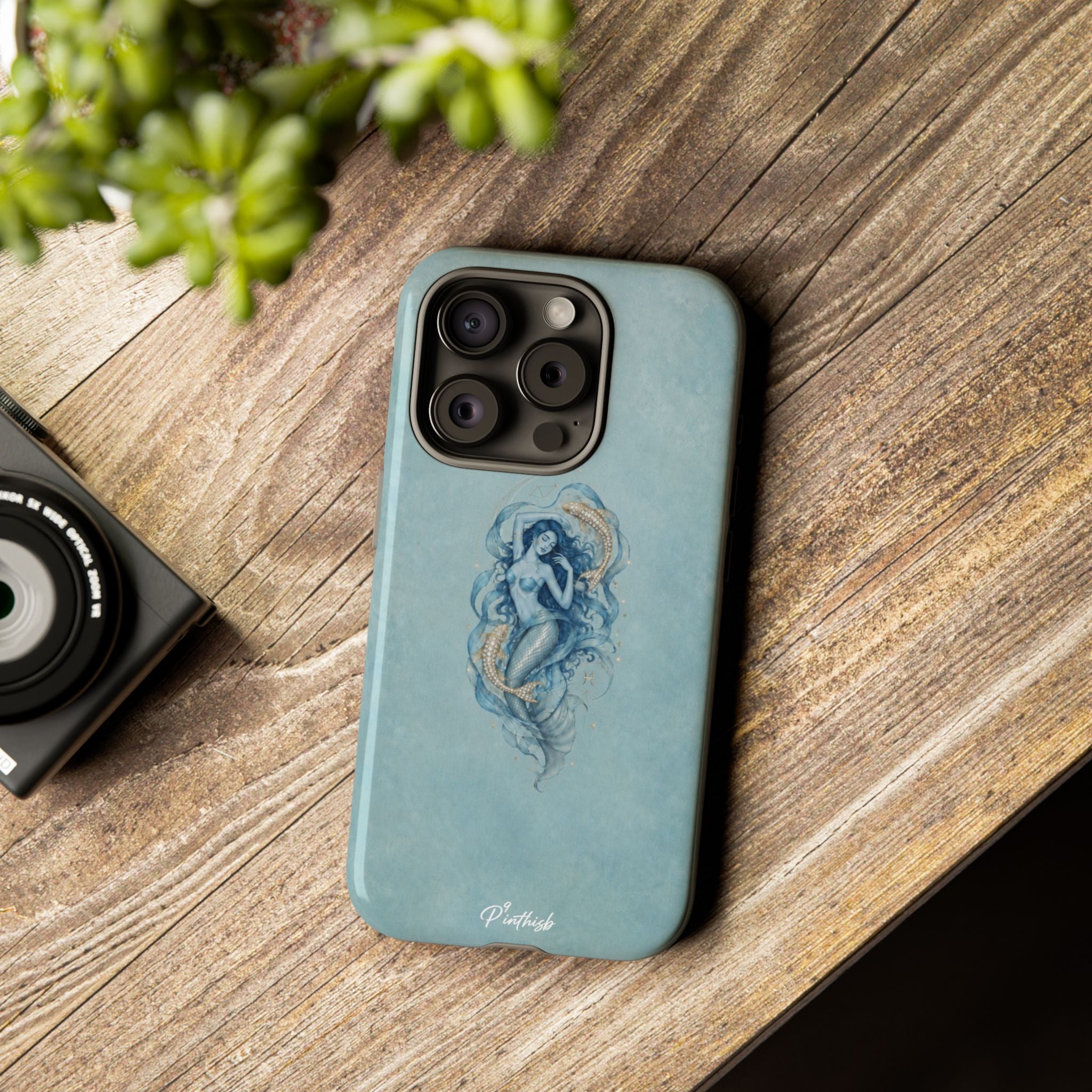 Pisces Zodiac Glitter Phone Case
