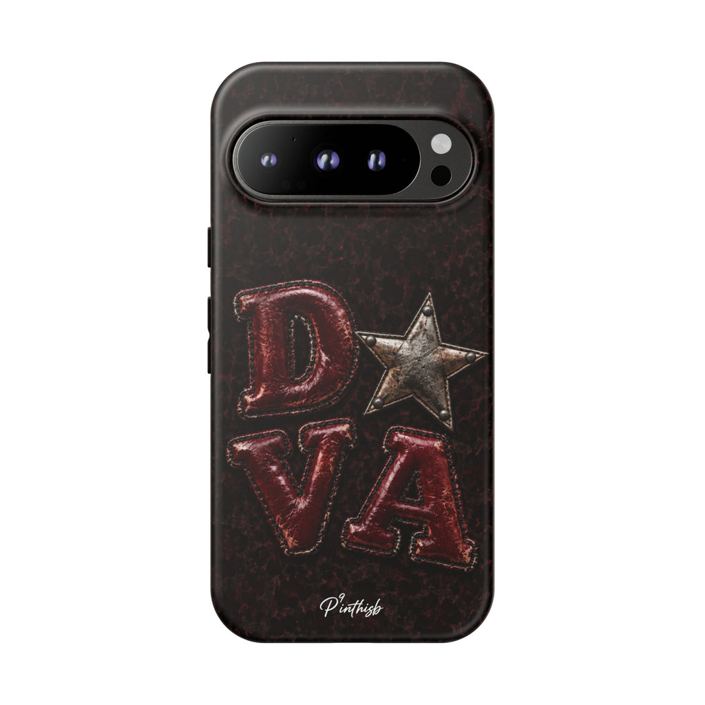 Geometric Blue Diamond Tough Phone Case