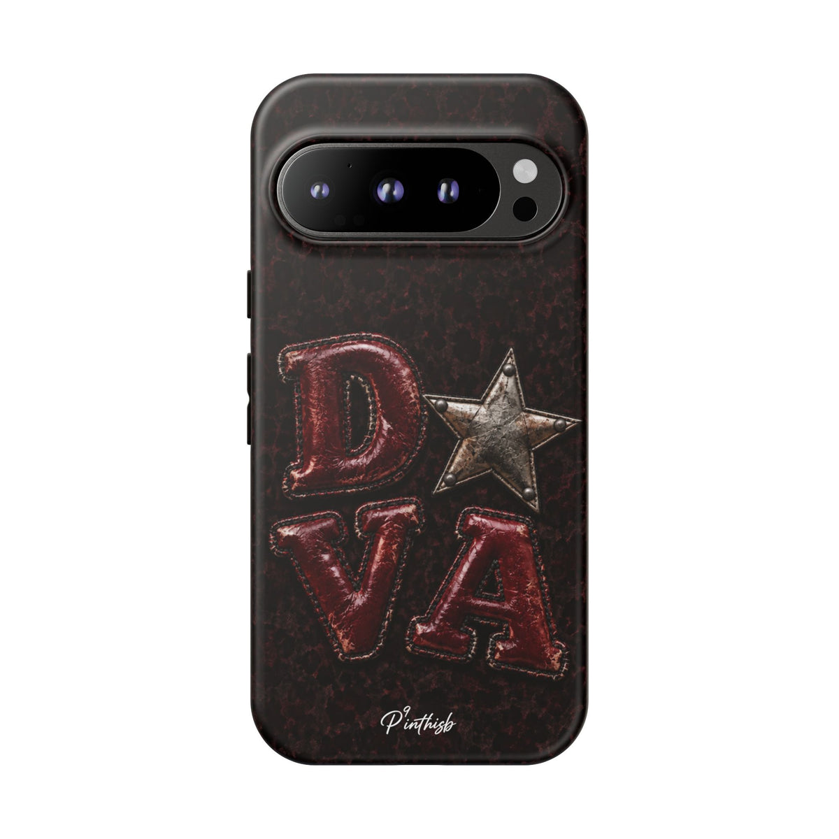 Geometric Blue Diamond Tough Phone Case