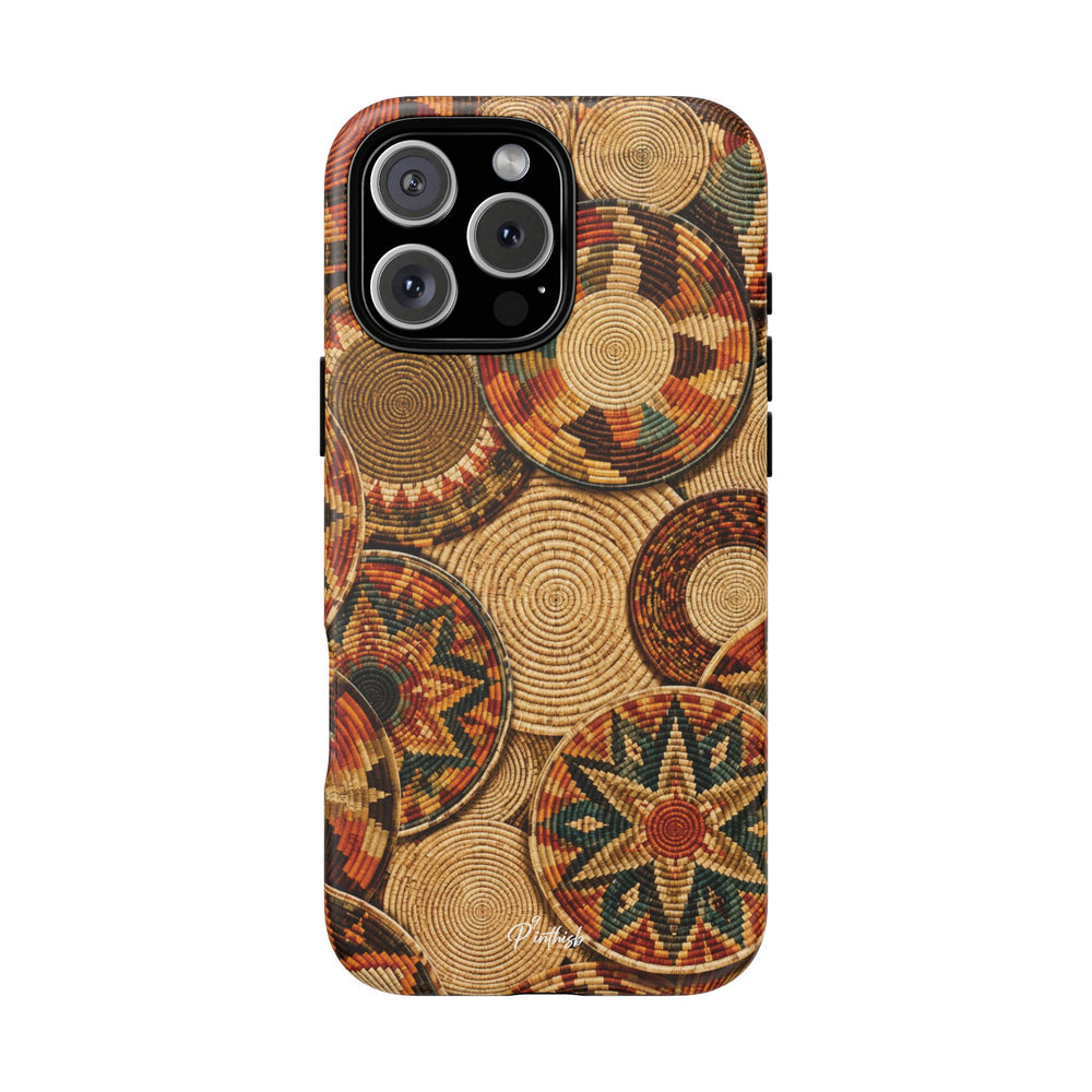 Bohemian Woven Basket Pattern Tough Case
