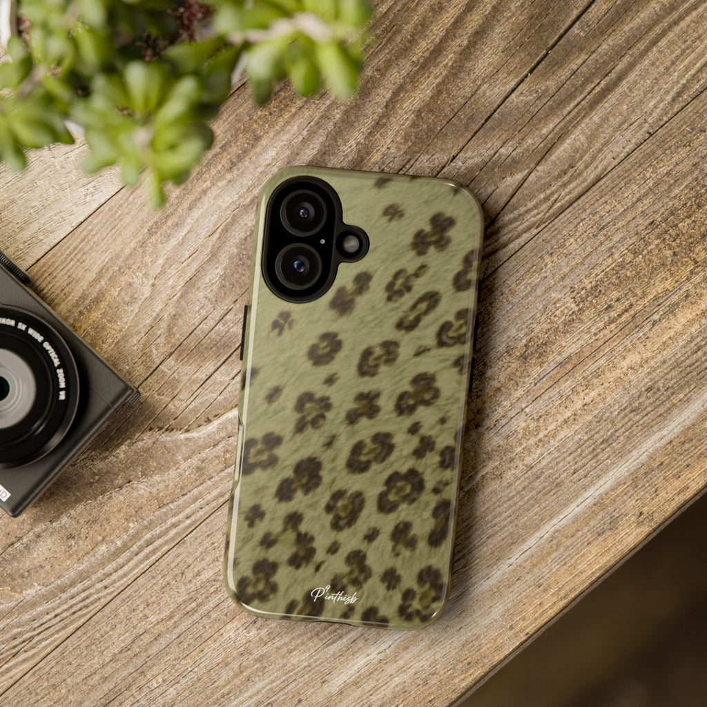 Olive Leopard Print Tough Case