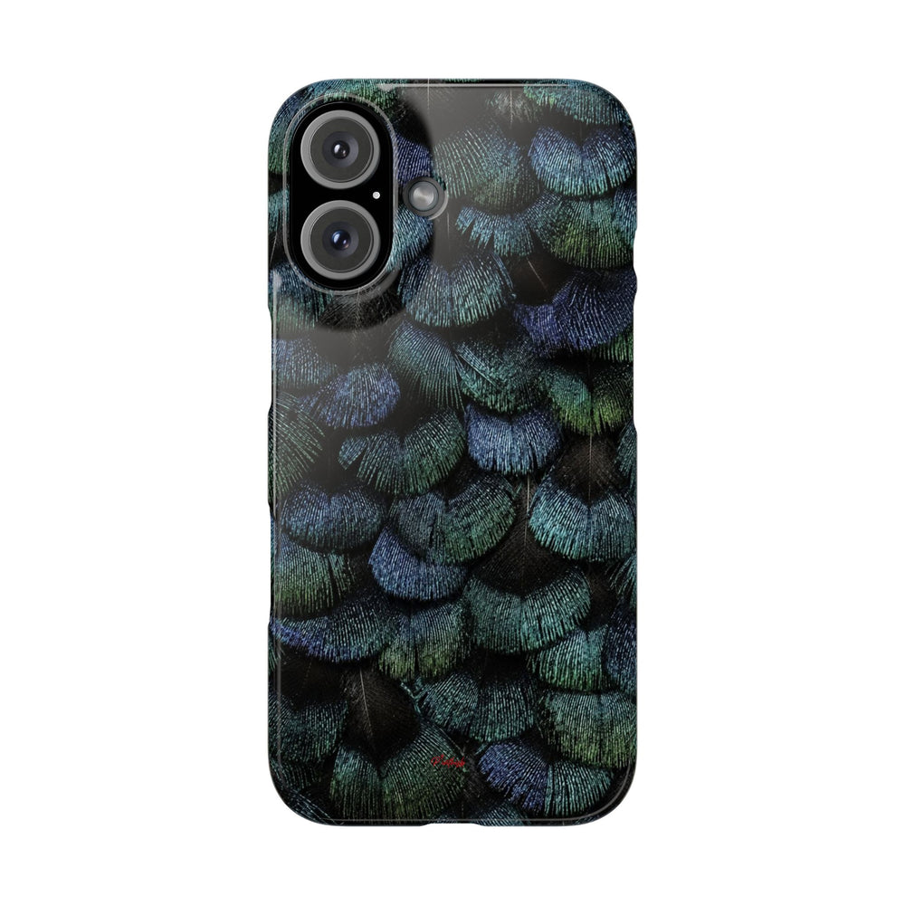 Iridescent Feather Snap Case