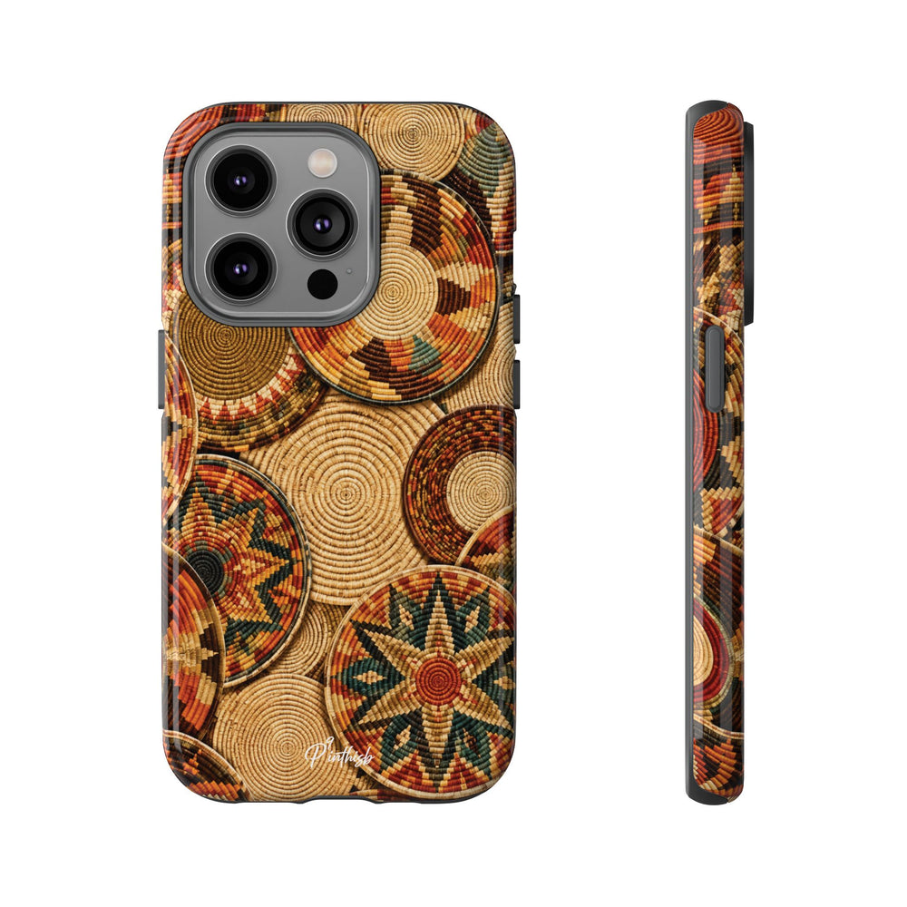 Bohemian Woven Basket Pattern Tough Case