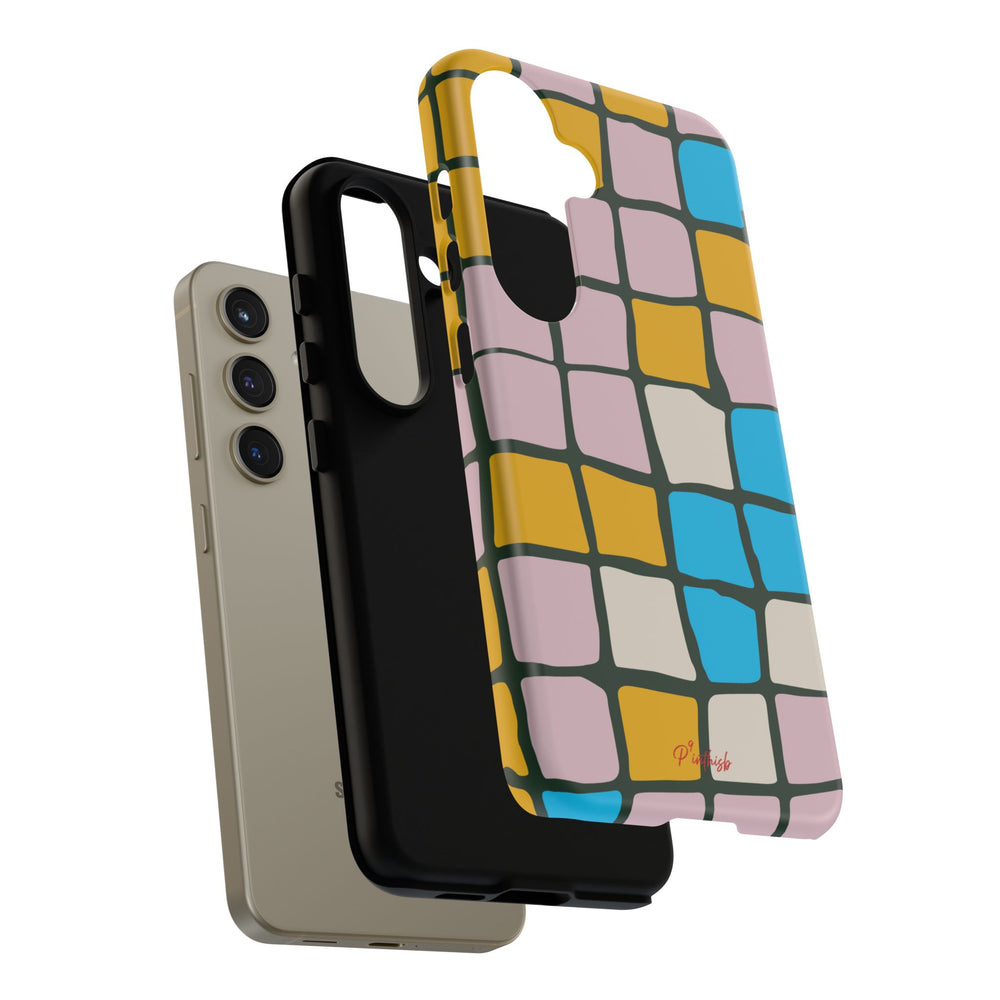 Color Grid Tough Phone Case