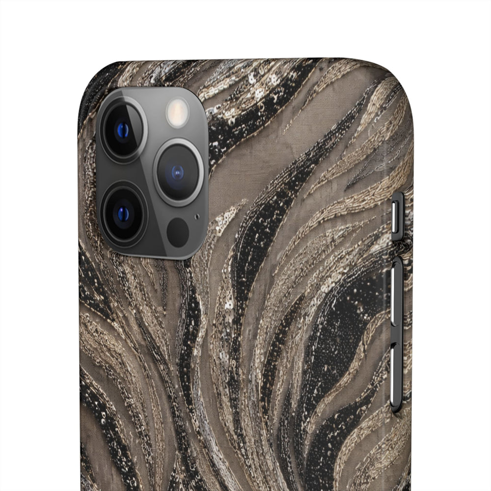 Neutral Swirl Protective Snap Case