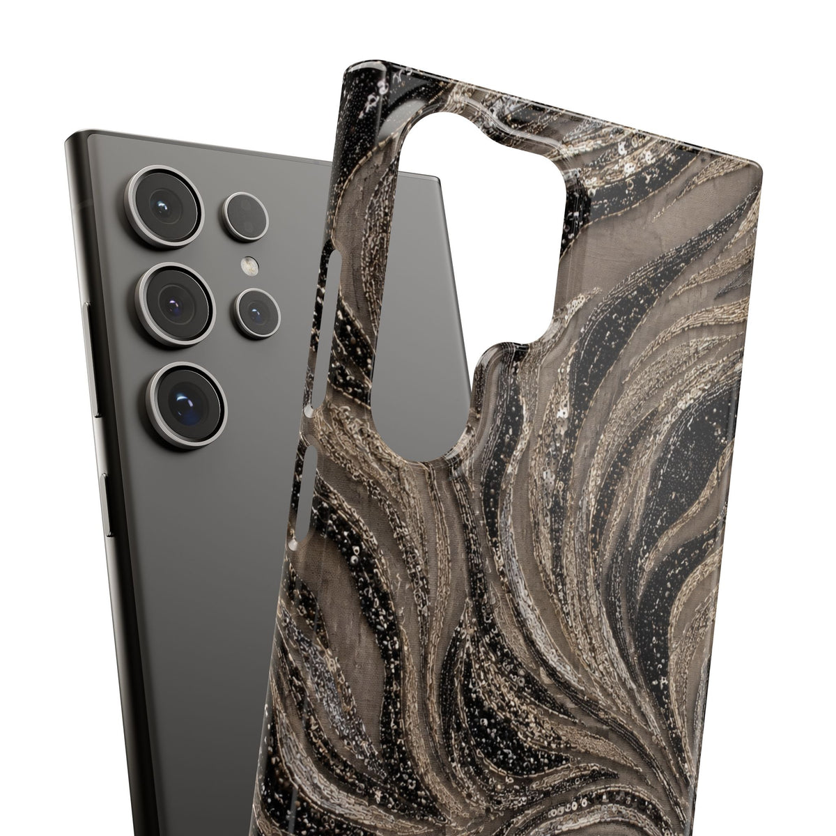 Neutral Swirl Protective Snap Case