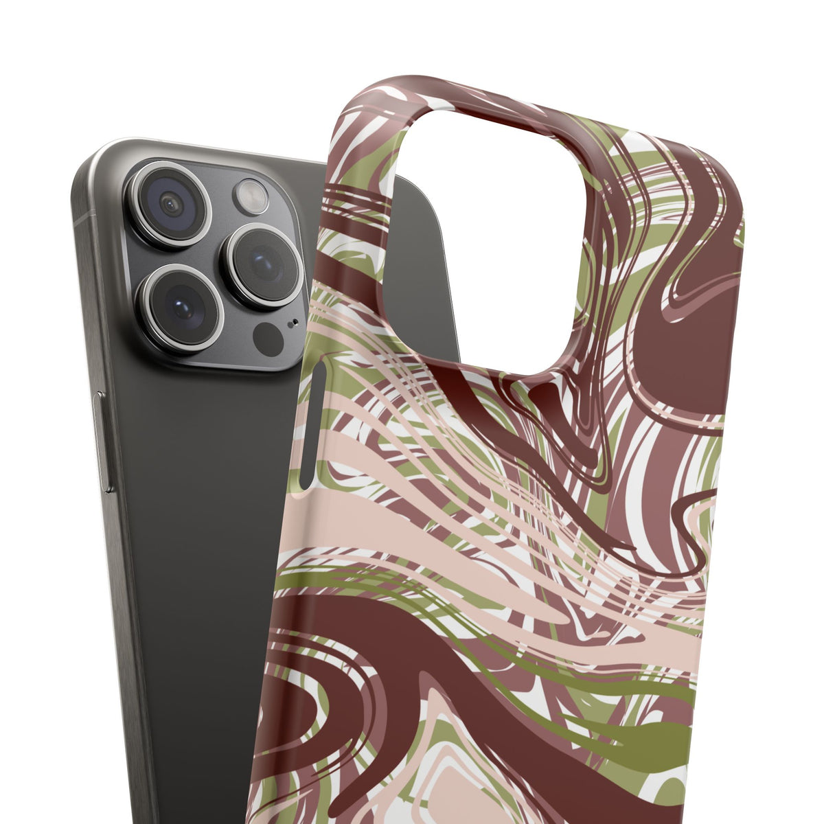 Abstract Marbled Snap Phone Case