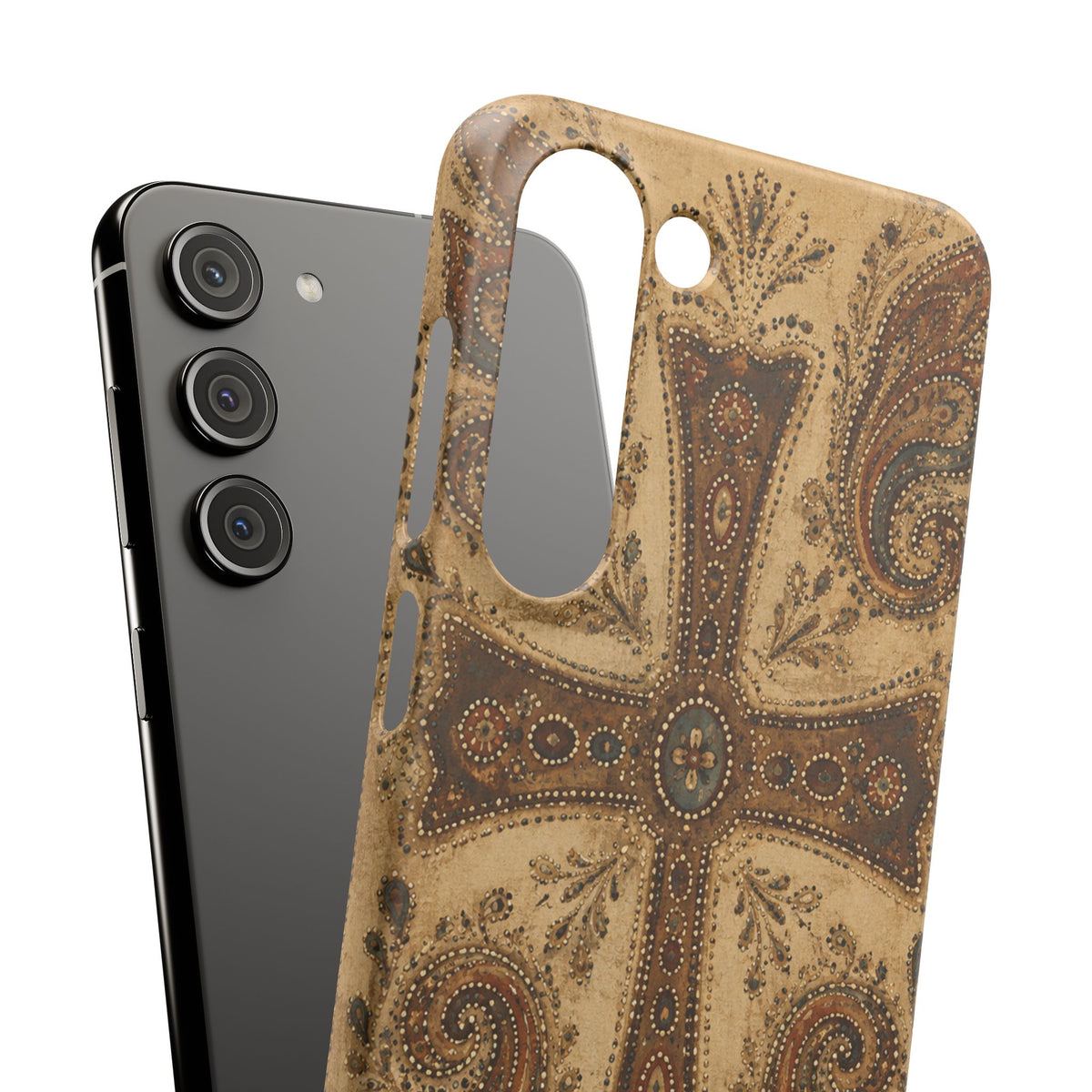 Cross Paisley Snap Case