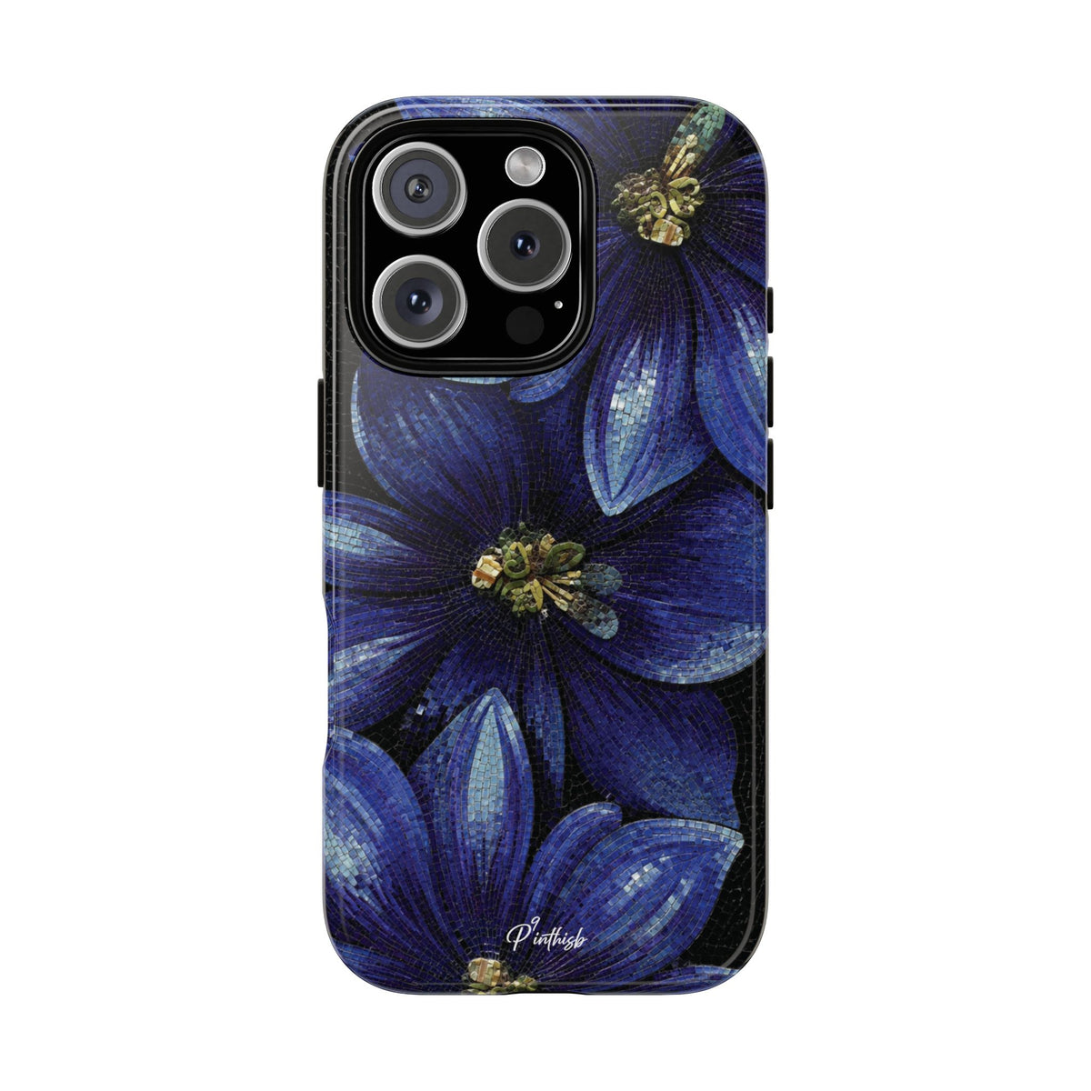 Blue Floral Tough Case