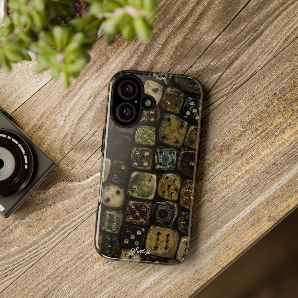 Vintage Dice Tile Phone Case