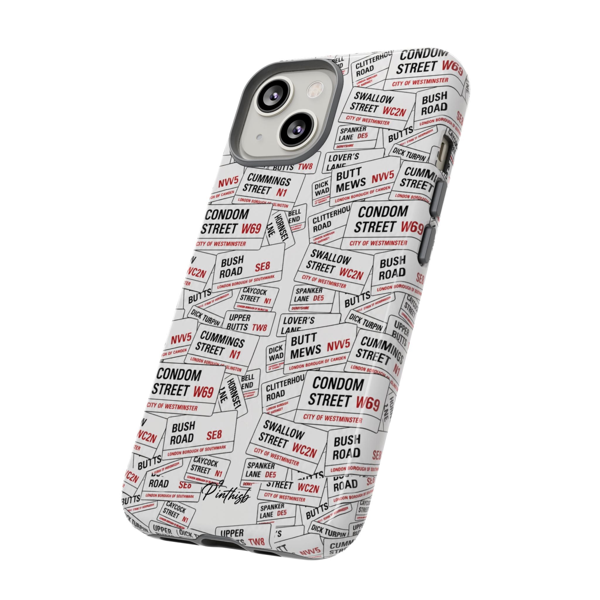 Cheeky London Street Signs Phone Case