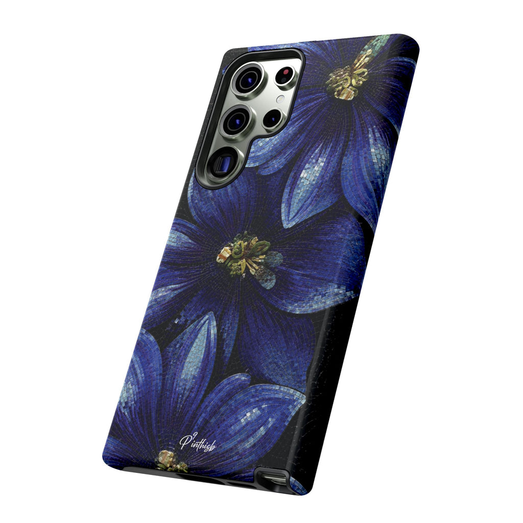 Blue Floral Tough Case