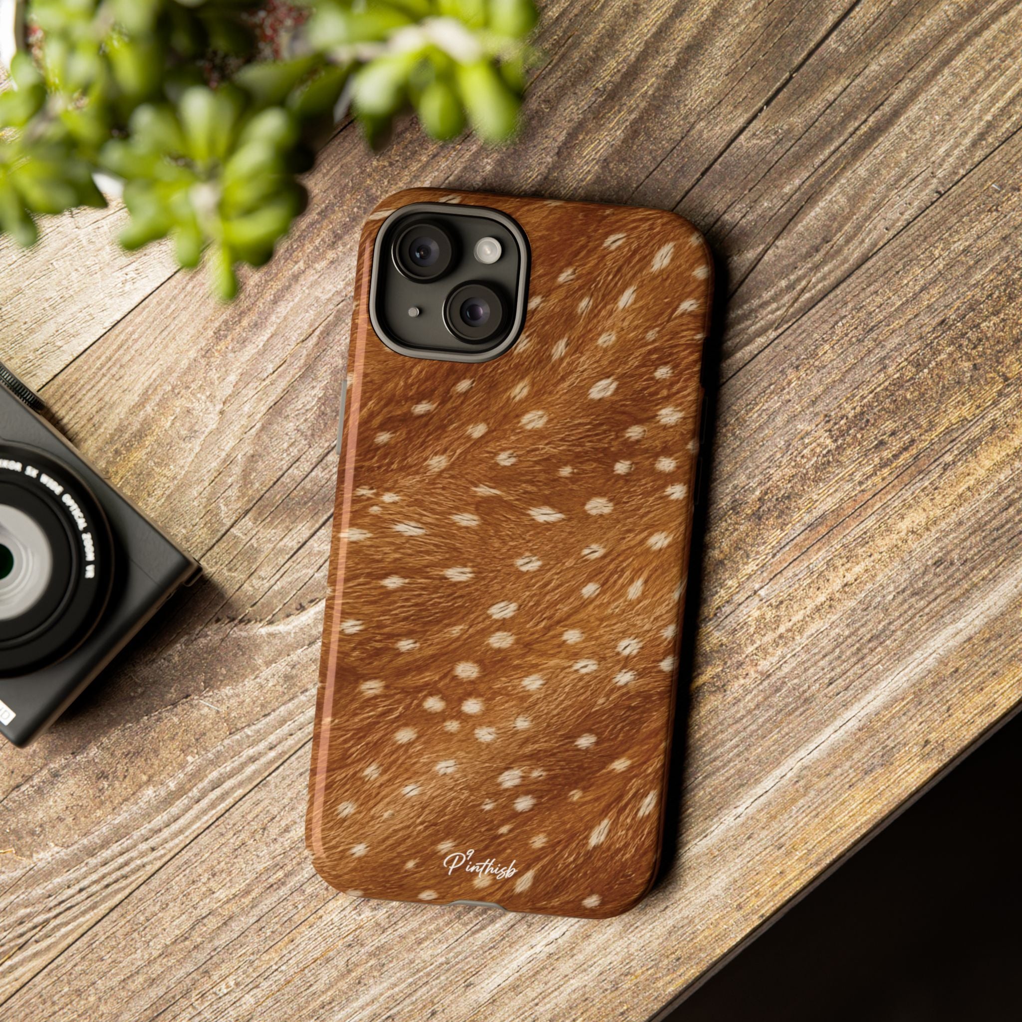Caramel Deer Pattern Tough Case