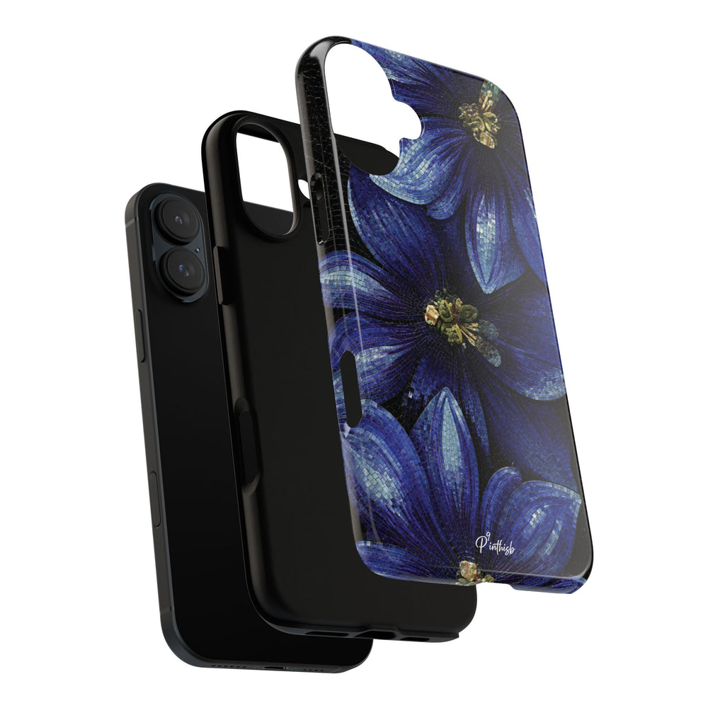 Blue Floral Tough Case