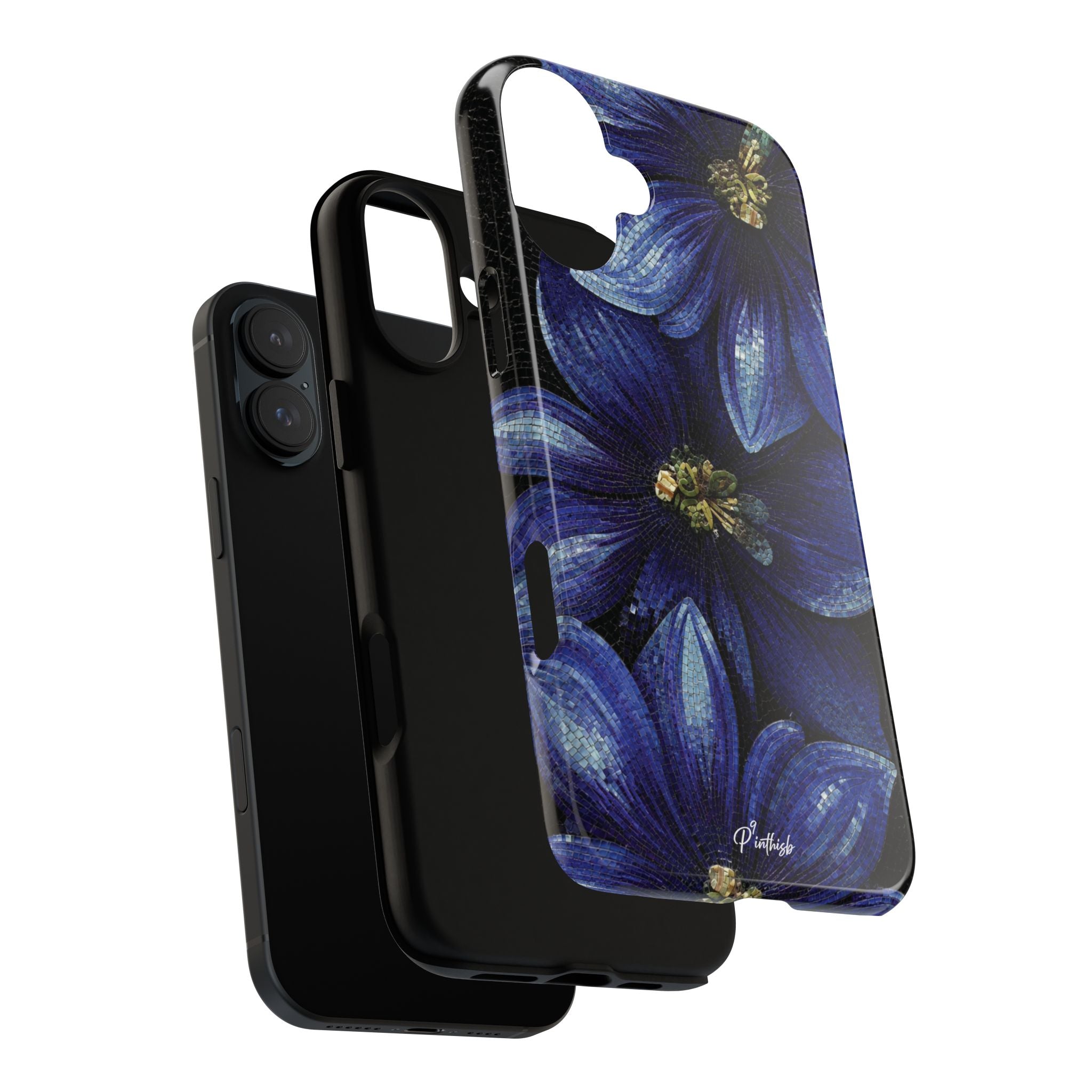 Blue Floral Tough Case