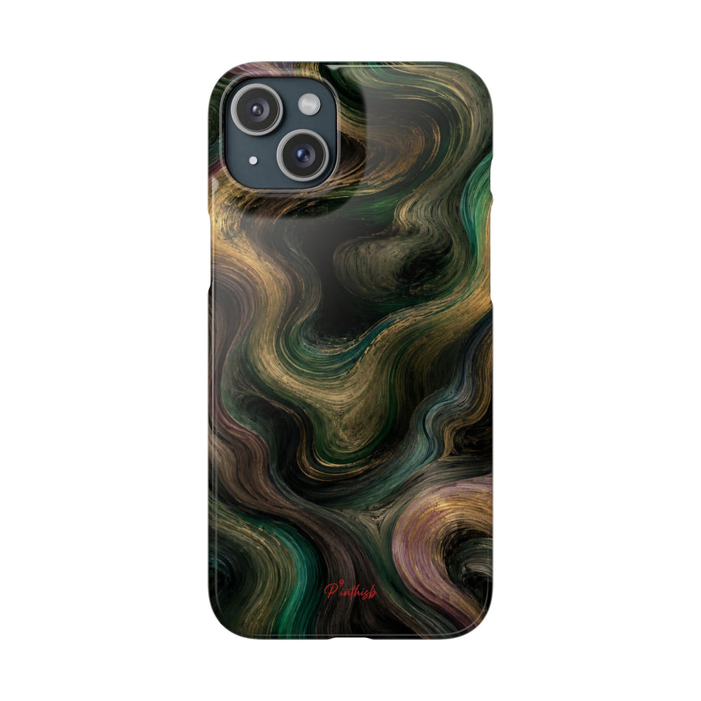 Marbled Forest Snap Phone Case