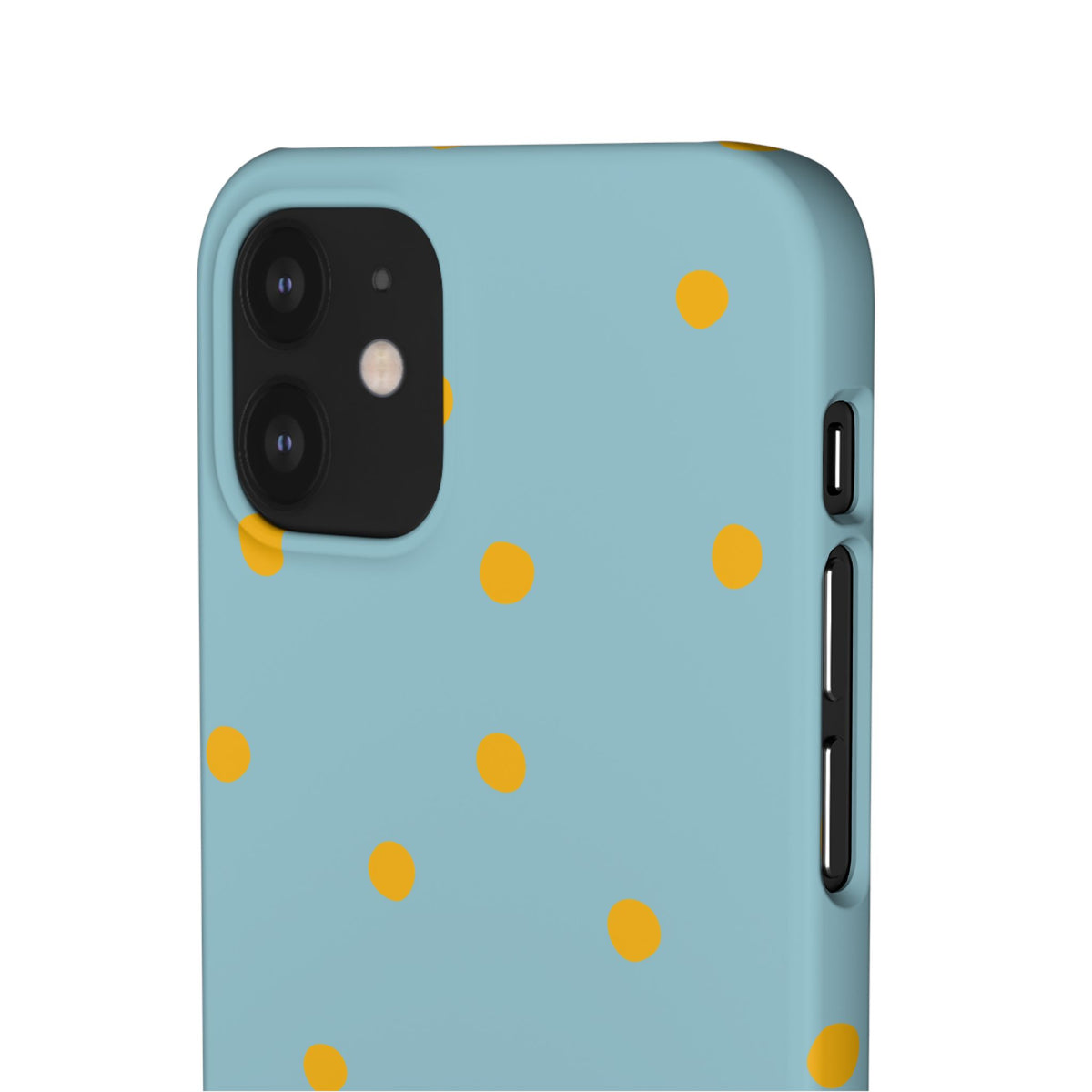 Blue & Yellow Polka Dot Snap Phone Case