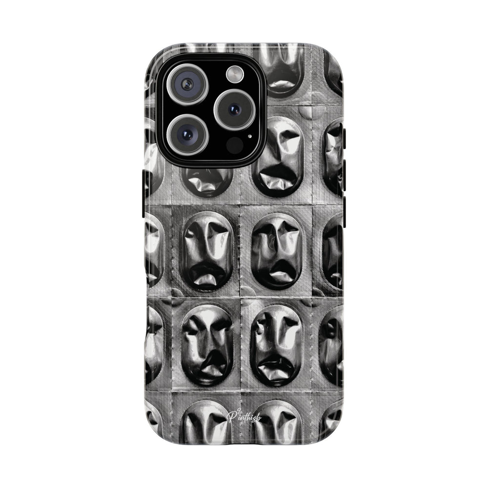 Metallic Mask Grid Tough Case