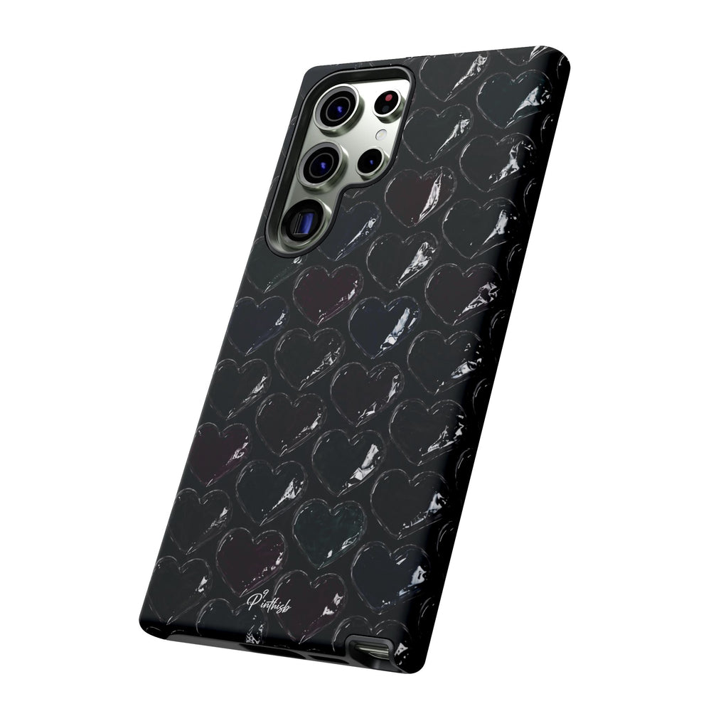 Black Pop Hearts Tough Case