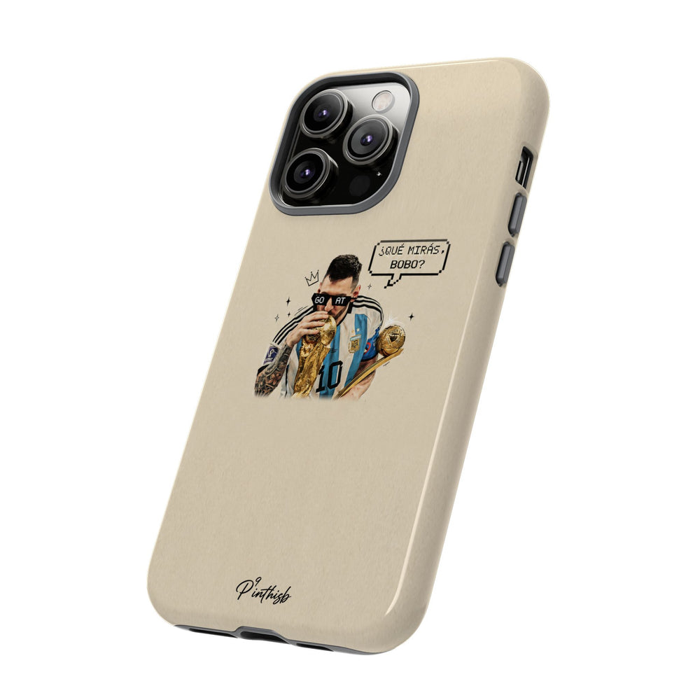 "G.O.A.T" Messi Tough Phone Case