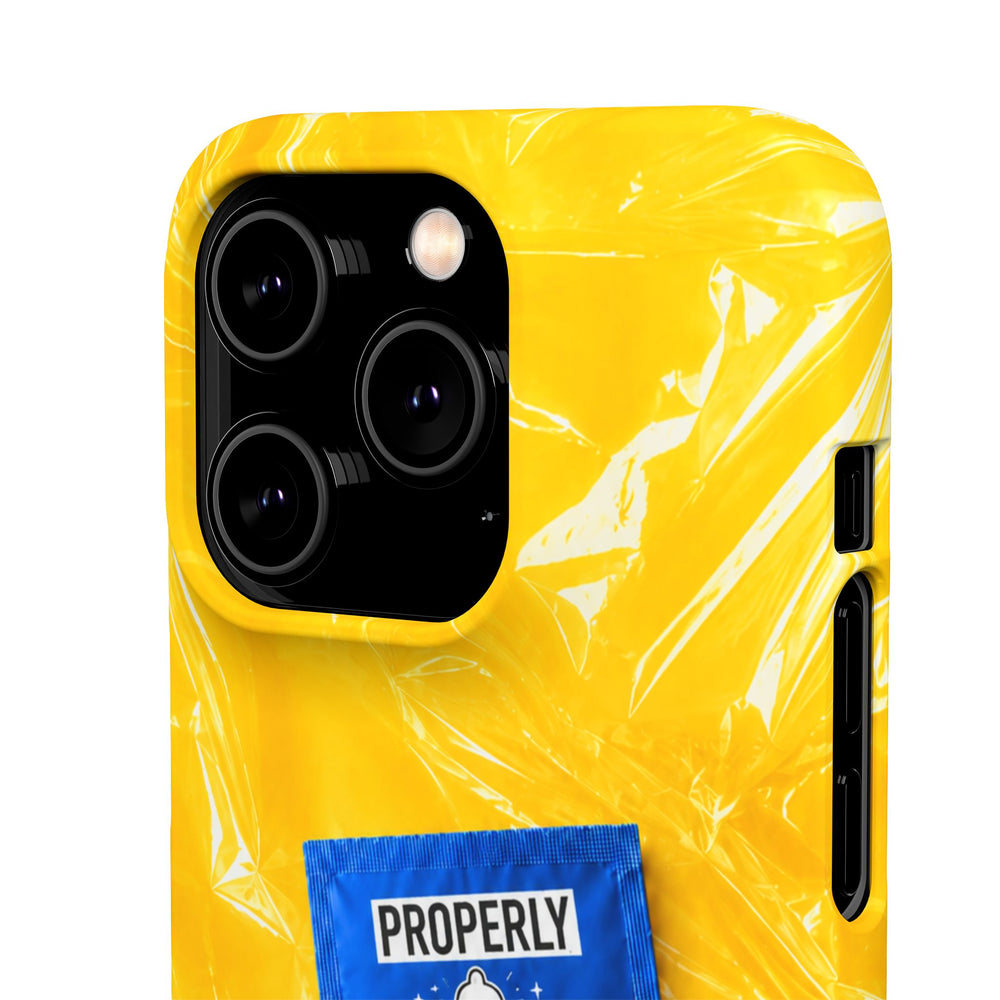 "Properly Protected" Graphic Snap Phone Case