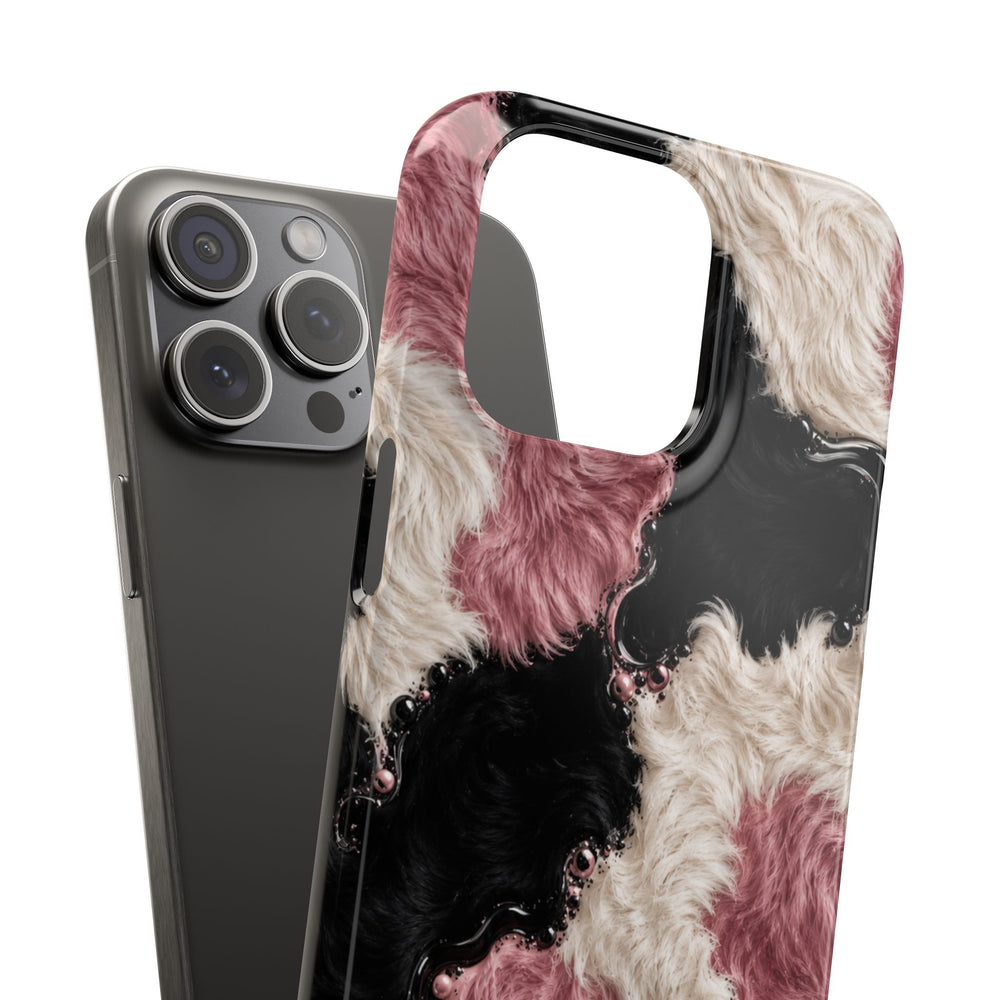 Cow Print Swirl Snap Case
