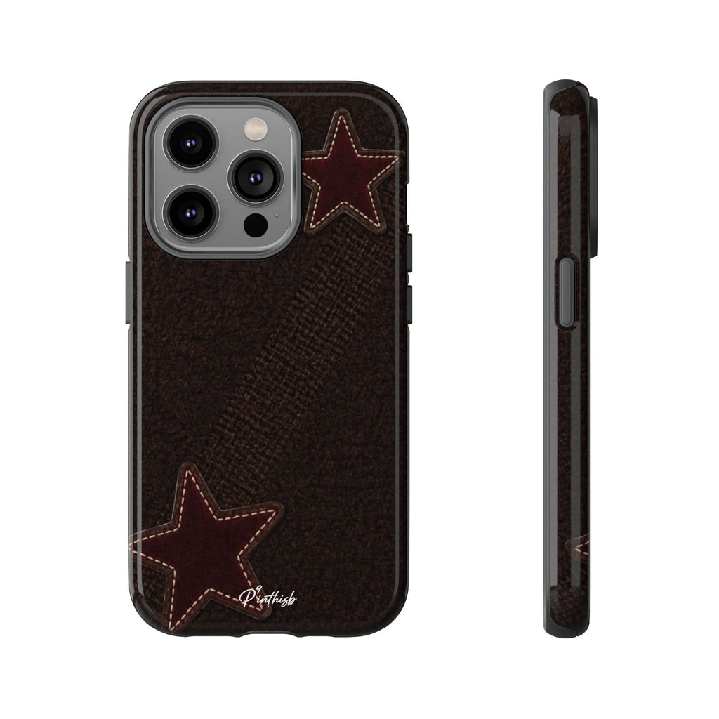 Rustic Stitched Star Phone Case
