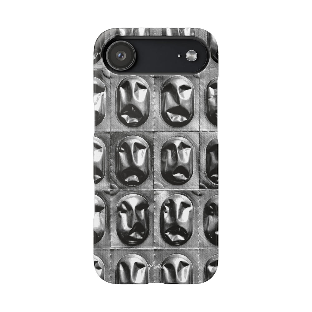 Metallic Mask Grid Snap Case