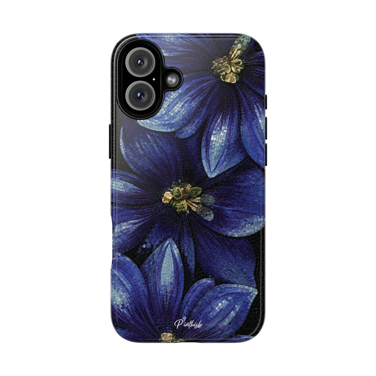 Blue Floral Tough Case