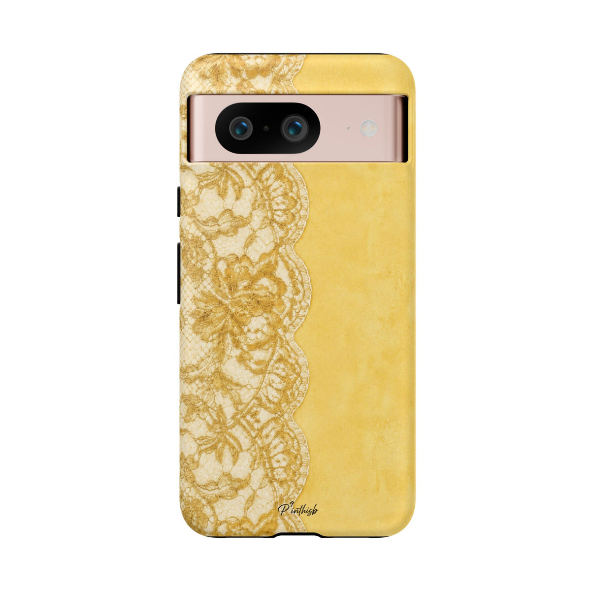 Yellow Vintage Lace Tough Case