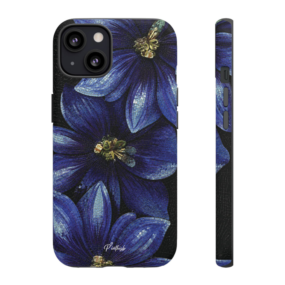 Blue Floral Tough Case