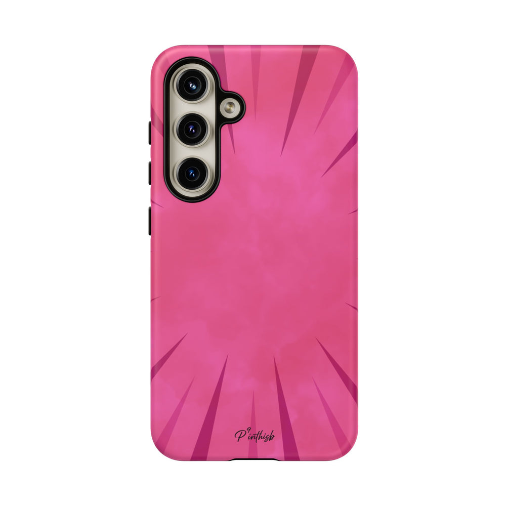 Pink Burst Tough Phone Case