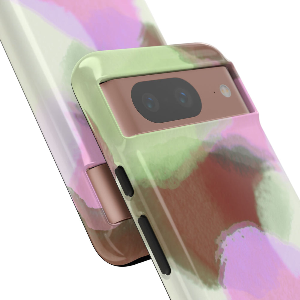 Abstract Pastel Camouflage Tough Phone Case