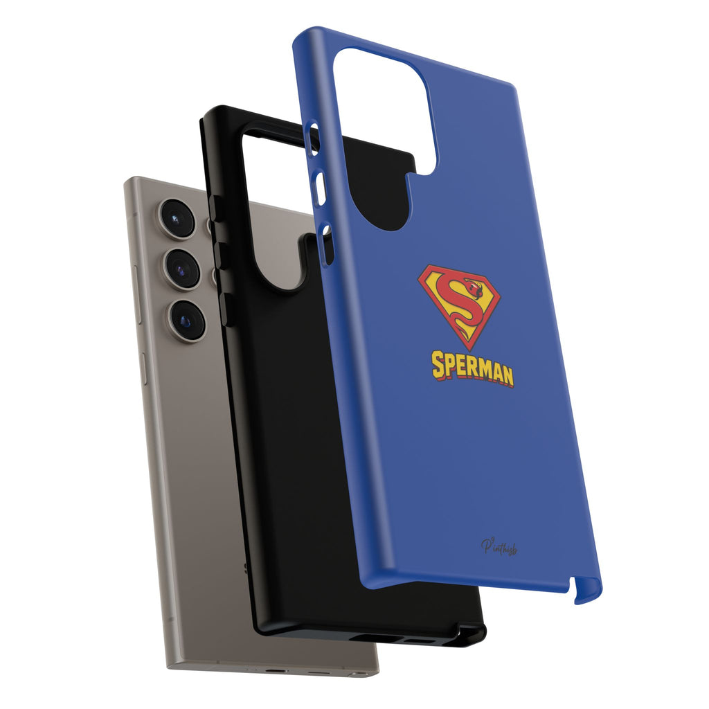 "SPERMAN" Parody Logo Tough Phone Case