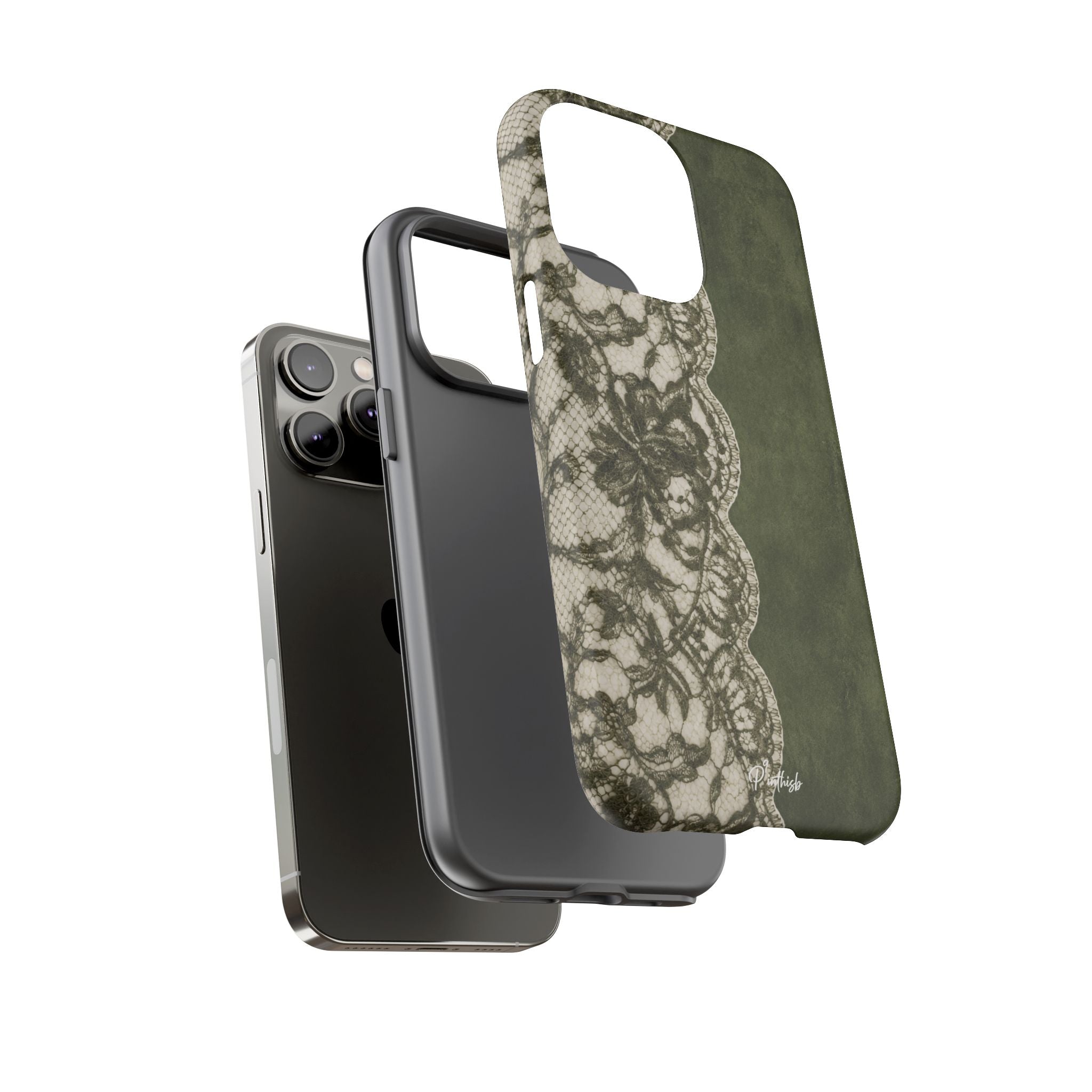 Olive Lace Tough Case
