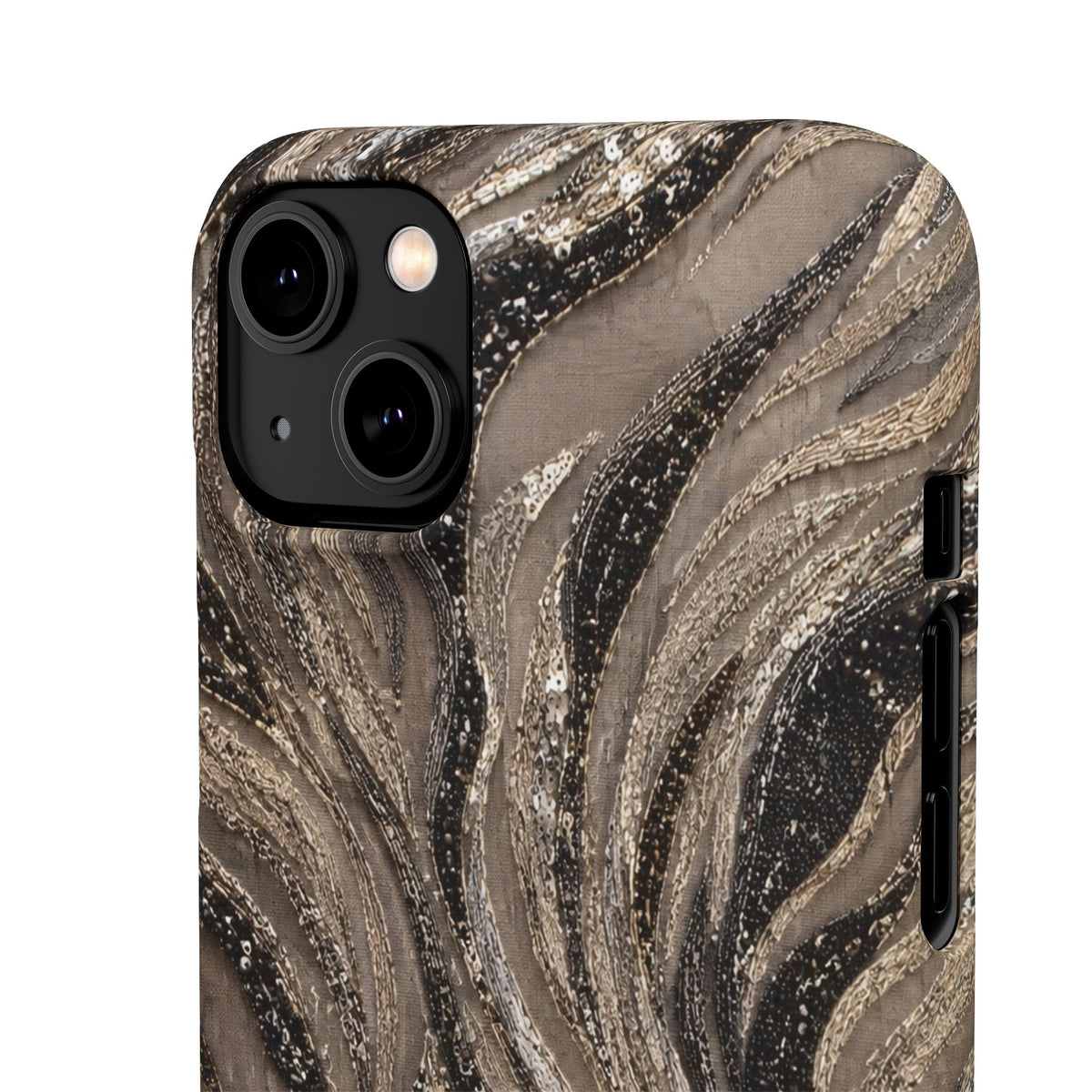 Neutral Swirl Protective Snap Case