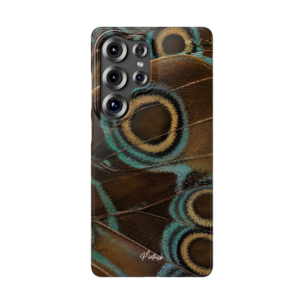 Peacock Feather Pattern Snap Case