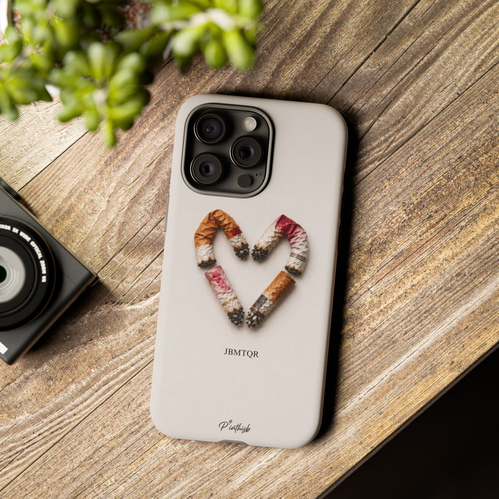 Cigarette Heart Butts "JBMTQR" Tough Case