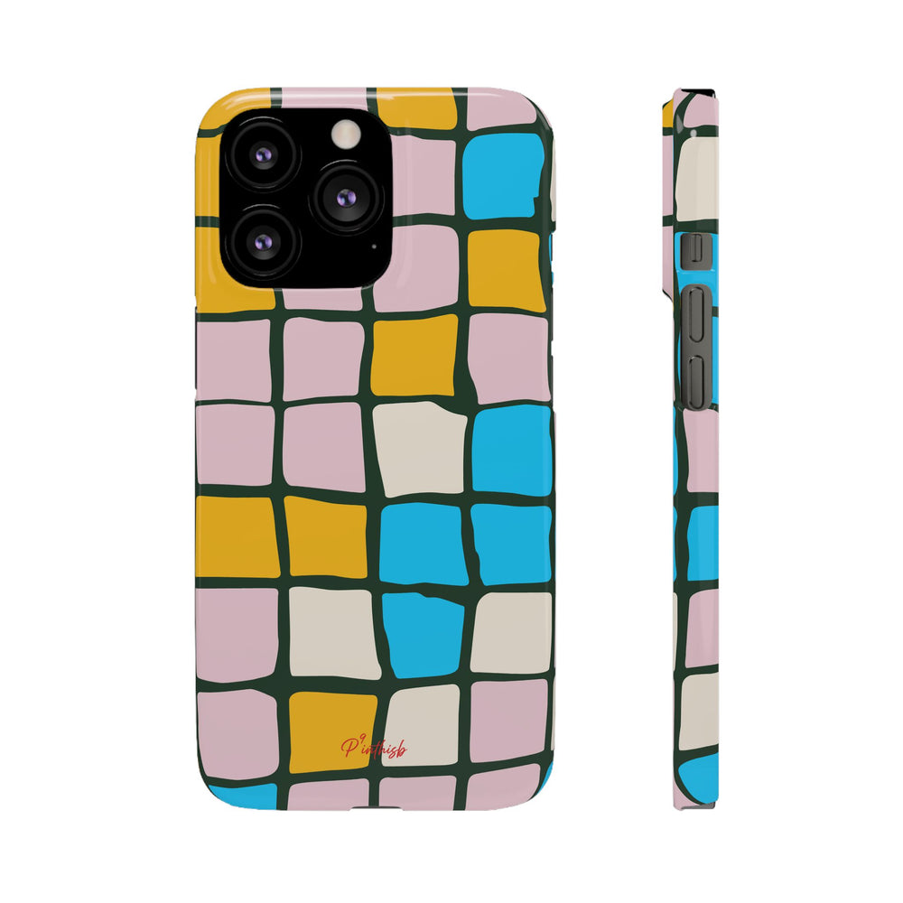 Color Grid Snap Phone Case