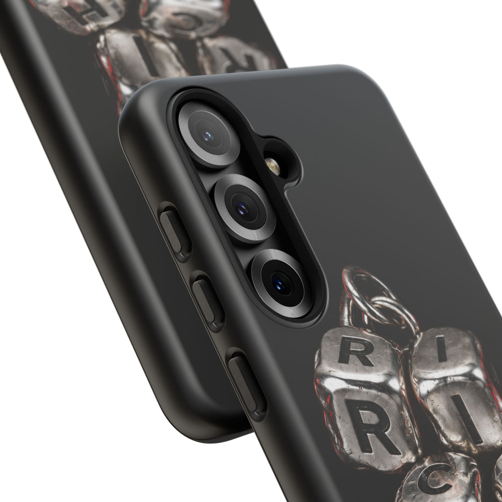 Metallic Dice 'RISK' Phone Case