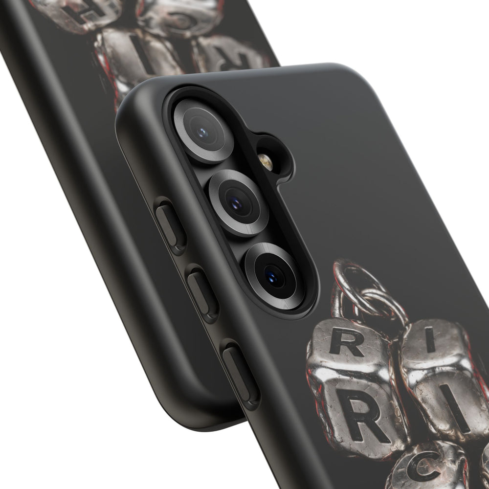 Metallic Dice 'RISK' Phone Case