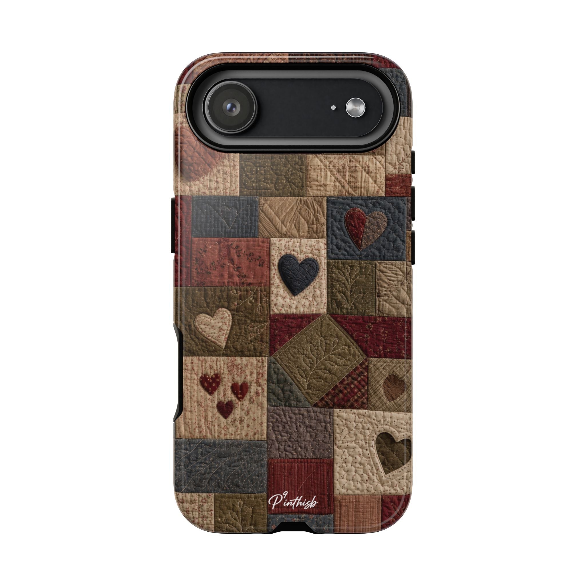 Patchwork Hearts Phone Case