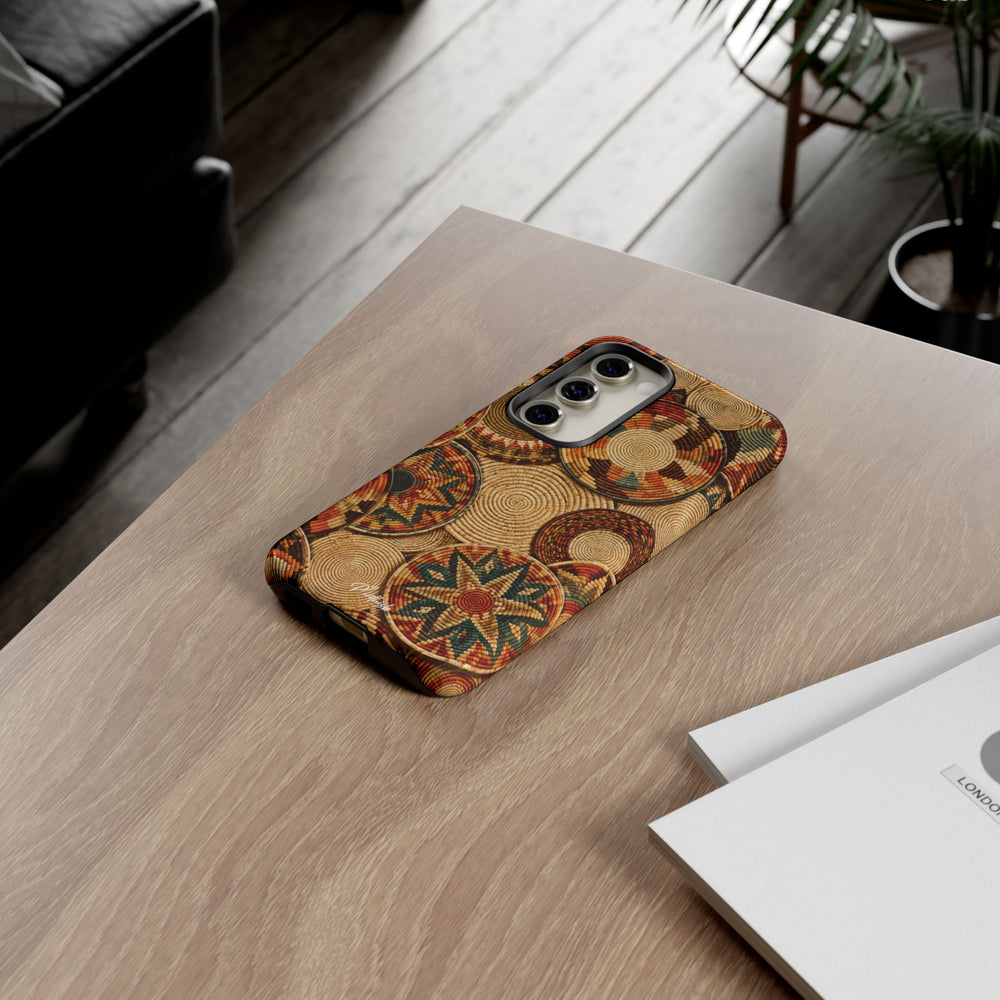 Bohemian Woven Basket Pattern Tough Case