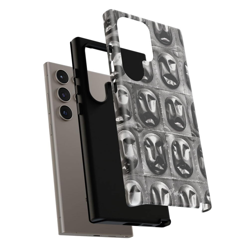 Metallic Mask Grid Tough Case