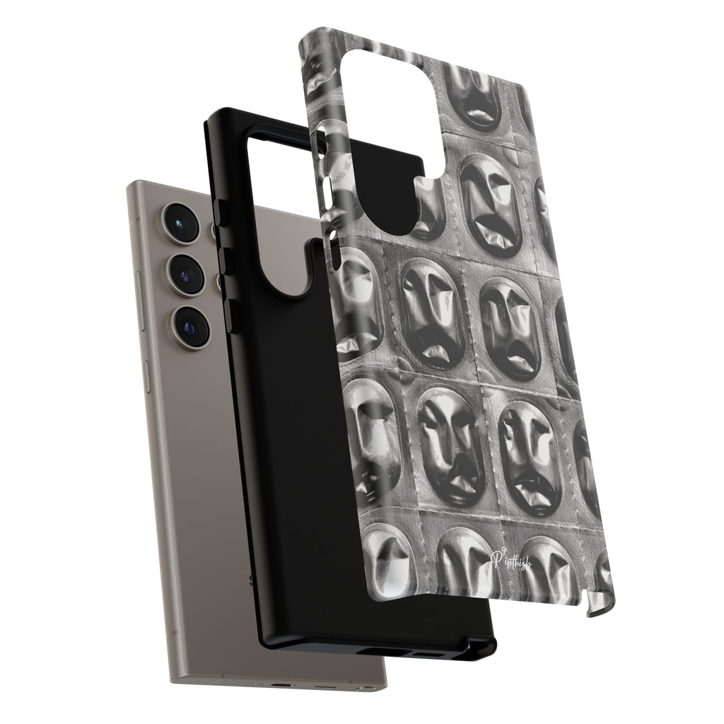 Metallic Mask Grid Tough Case