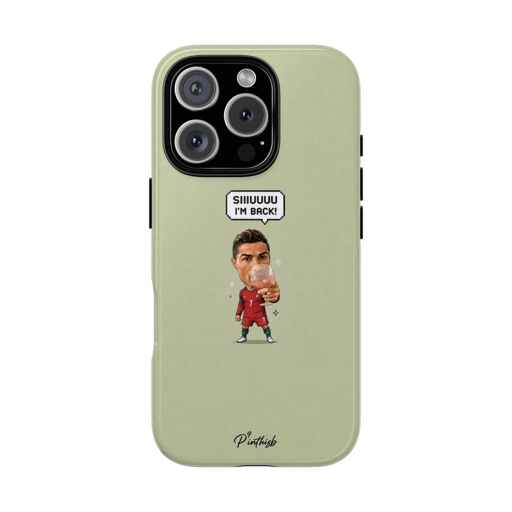"SIIUUU, I'M BACK" CR7 Tough Phone Case