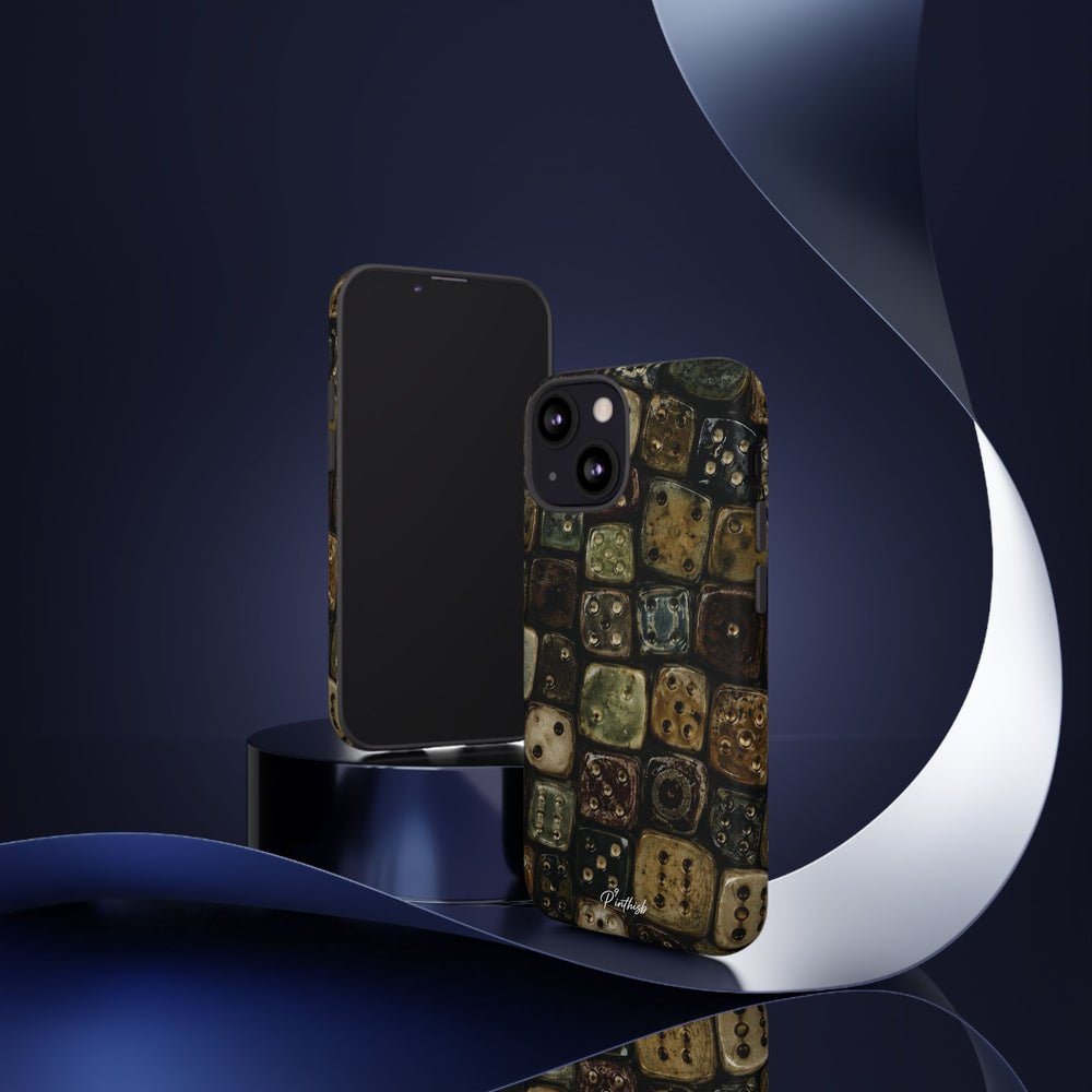Vintage Dice Tile Phone Case