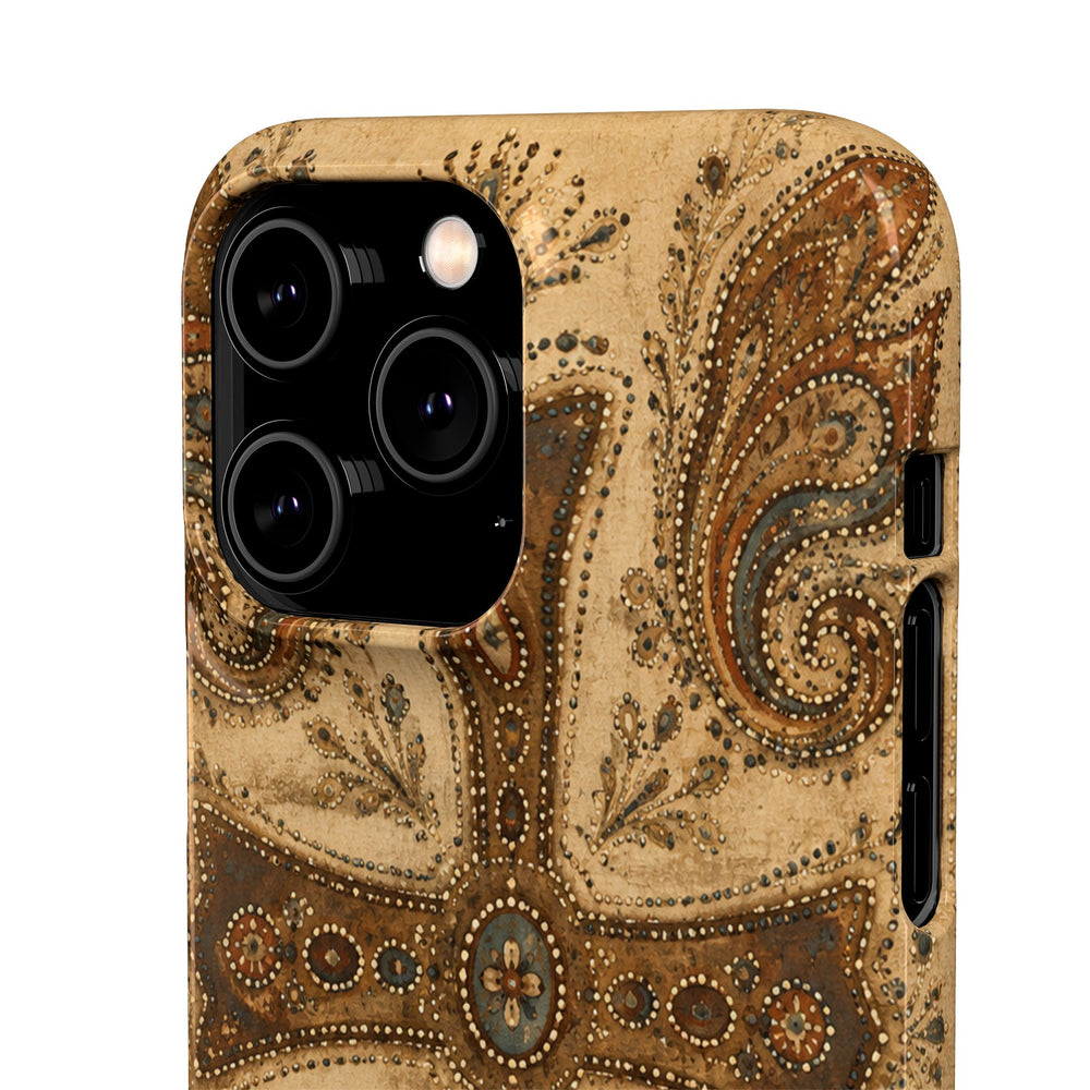 Cross Paisley Snap Case