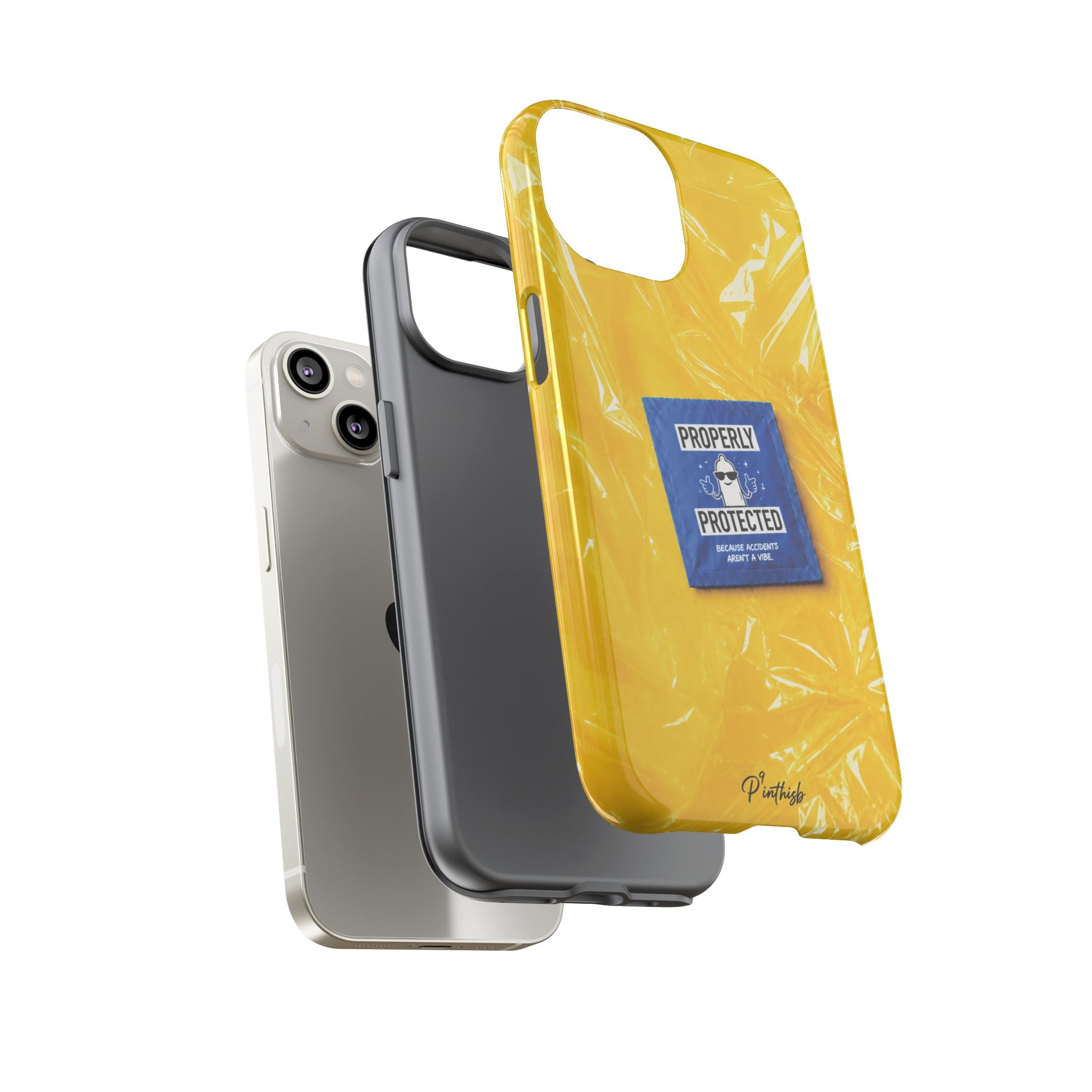 "Properly Protected" Graphic Phone Case